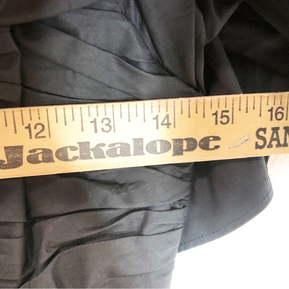 Ulla Johnson Caprice Poplin Off the Shoulder Midi Dress Noir Black Size 2 NEW - Picture 15 of 16